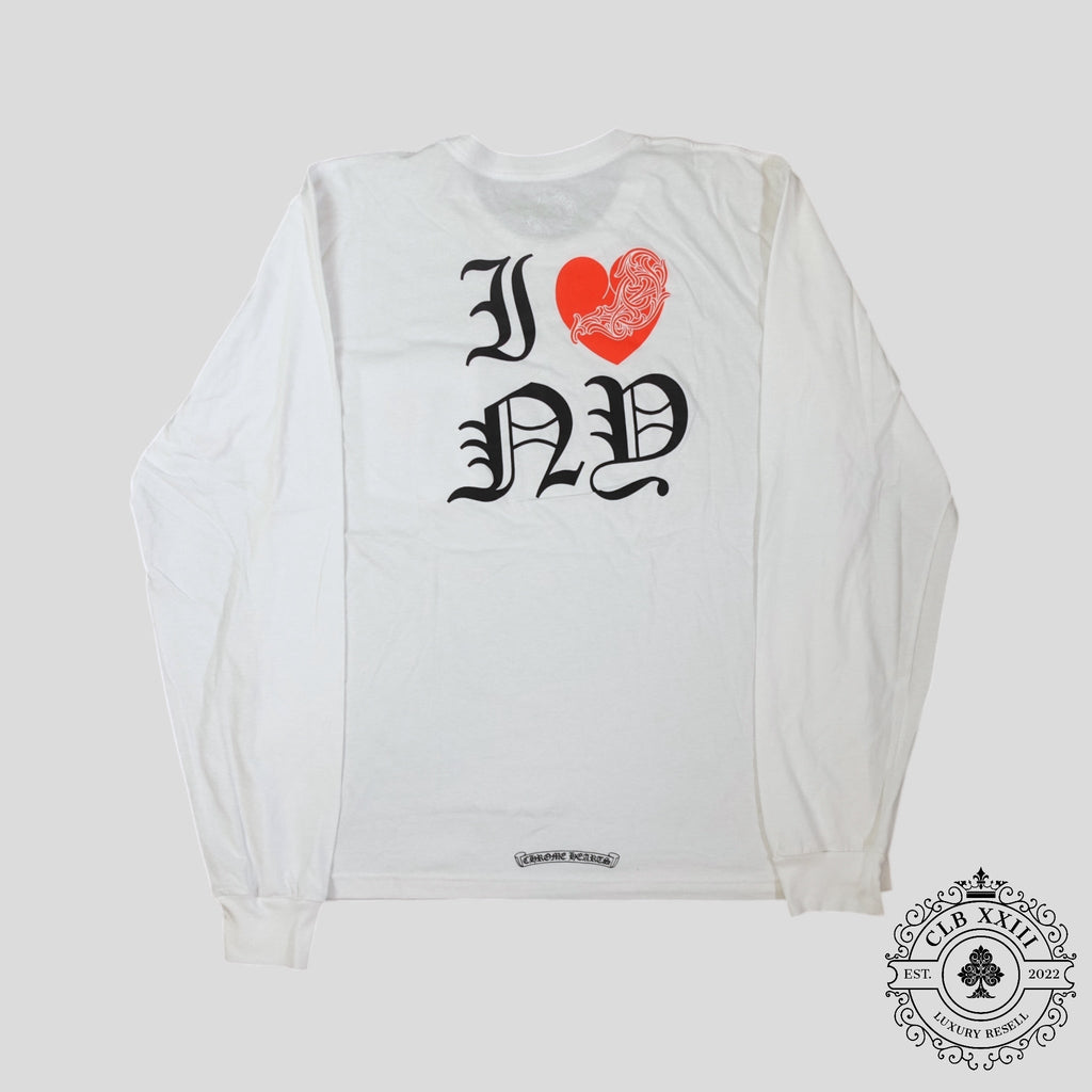 Chrome Hearts I Heart Ny Long Sleeve in White