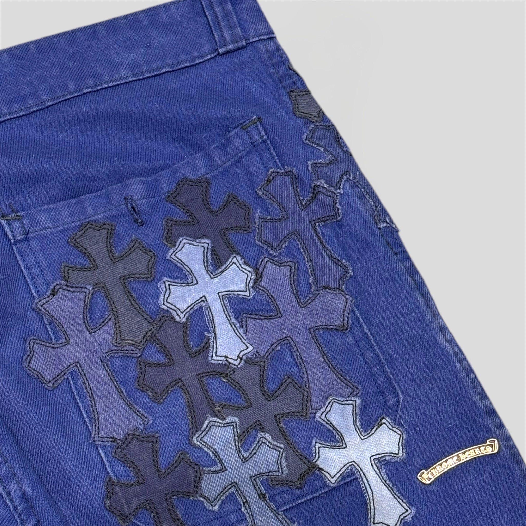 Chrome Hearts French Work Pants in Blue
