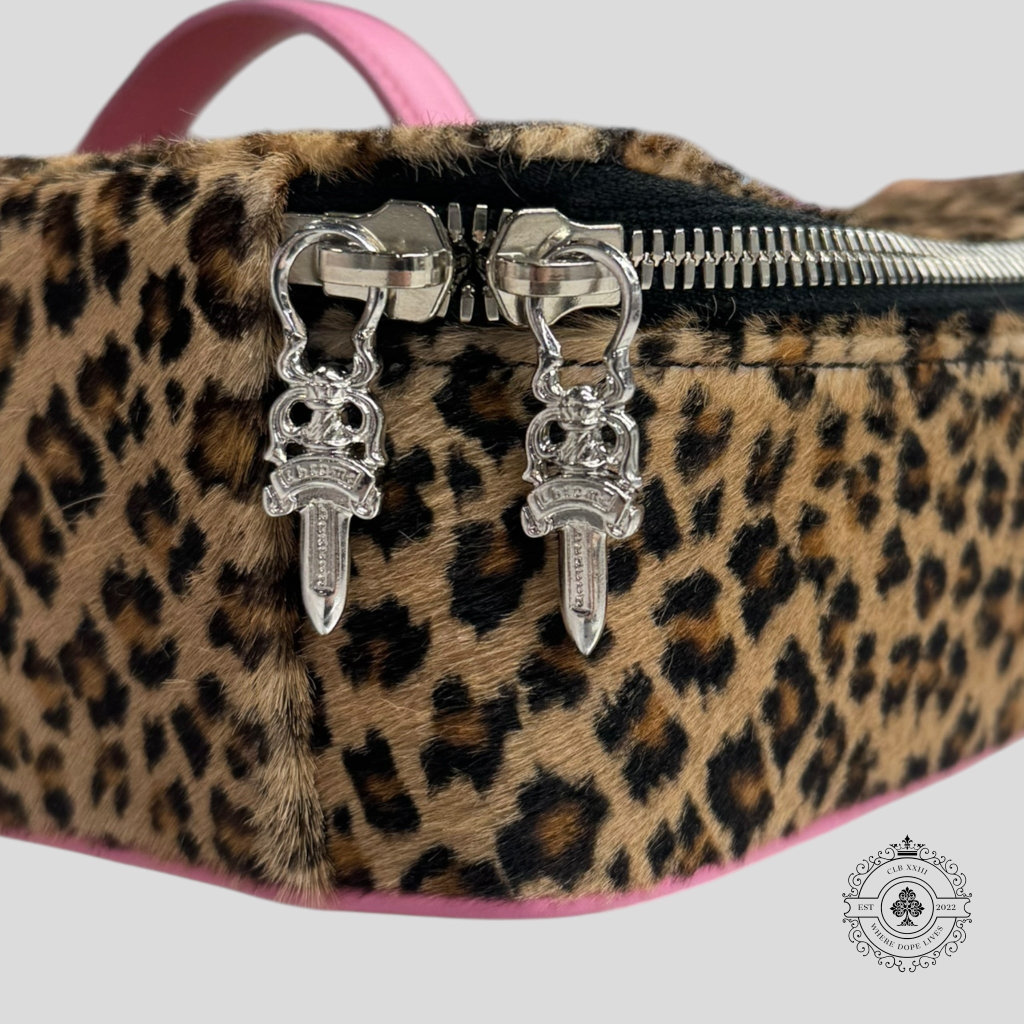 Chrome Hearts Jewelry Case in Leopard / Pink