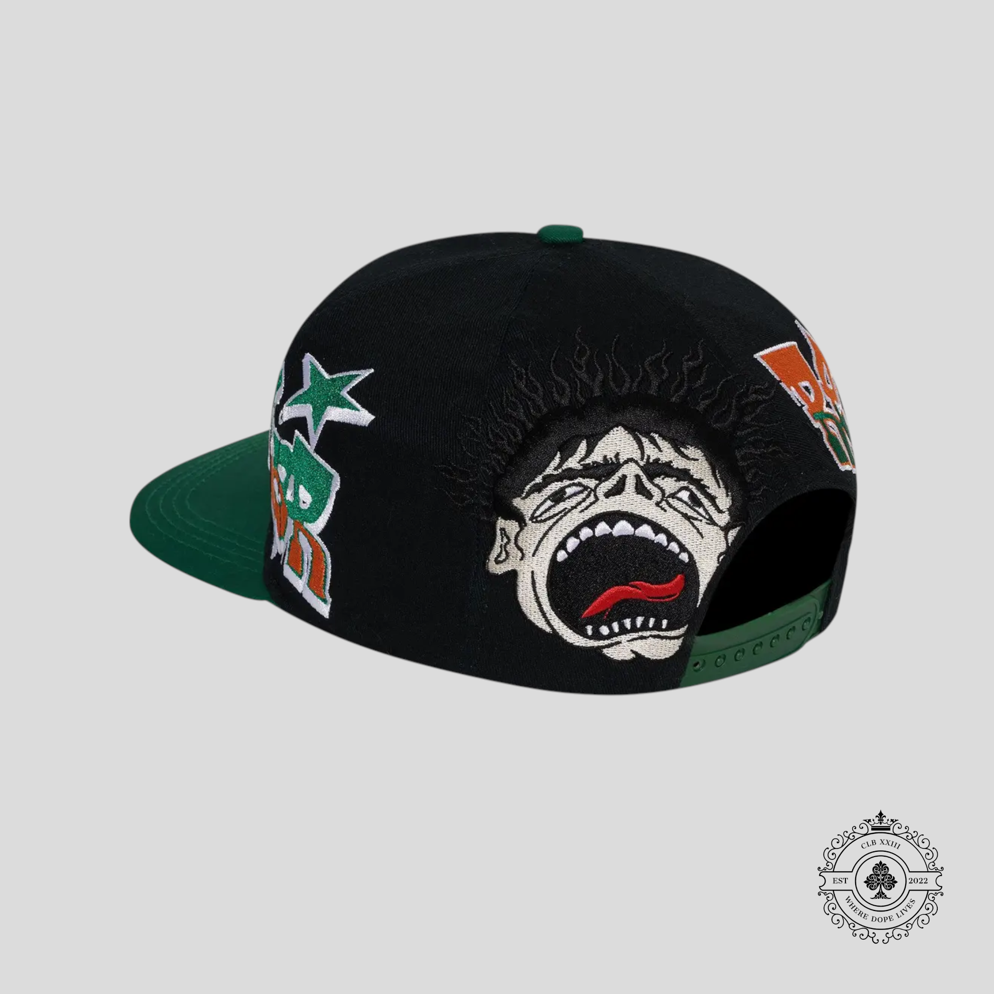 Hellstar Records Hat in Black/Green