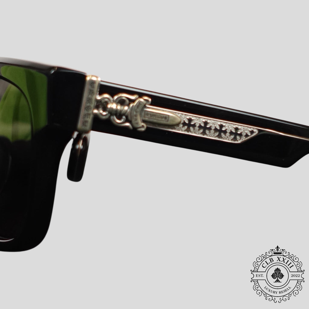 Chrome Hearts Box Officer Sunglasses in Black