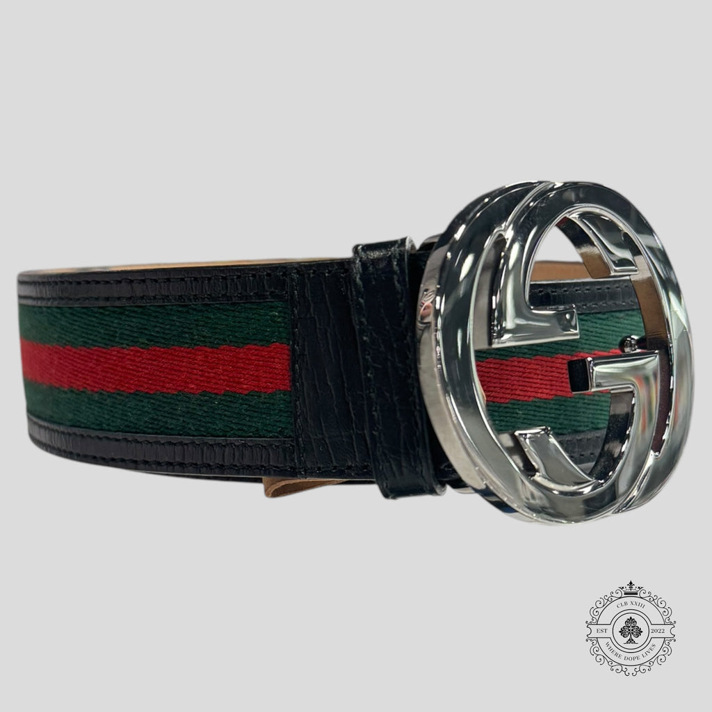 Gucci Interlocking G Web Belt