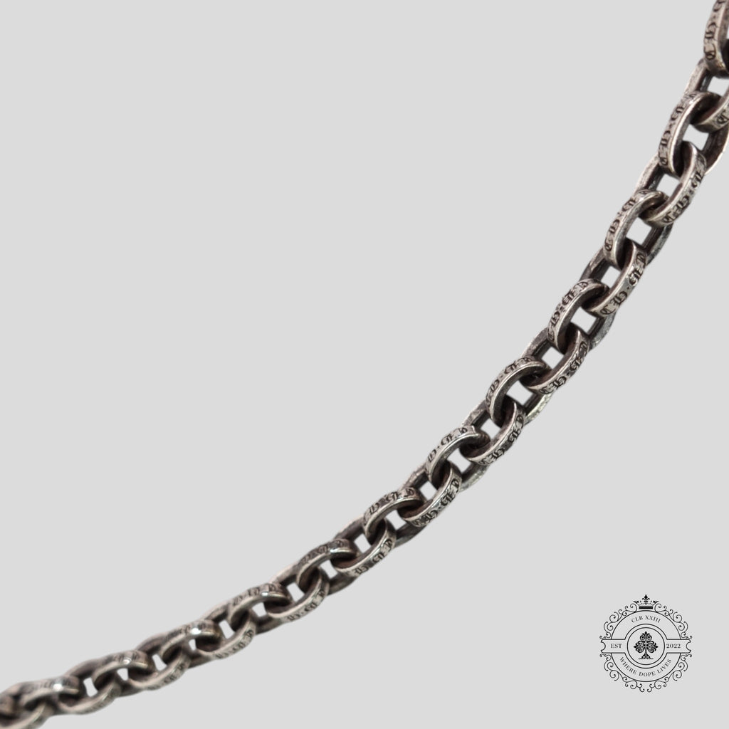 Chrome Hearts Paper Chain Necklace 24 in Silver