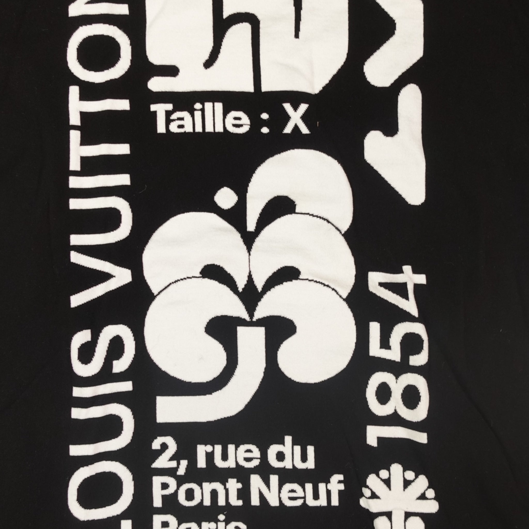 Louis Vuitton Intarsia Graphic Tee in Black