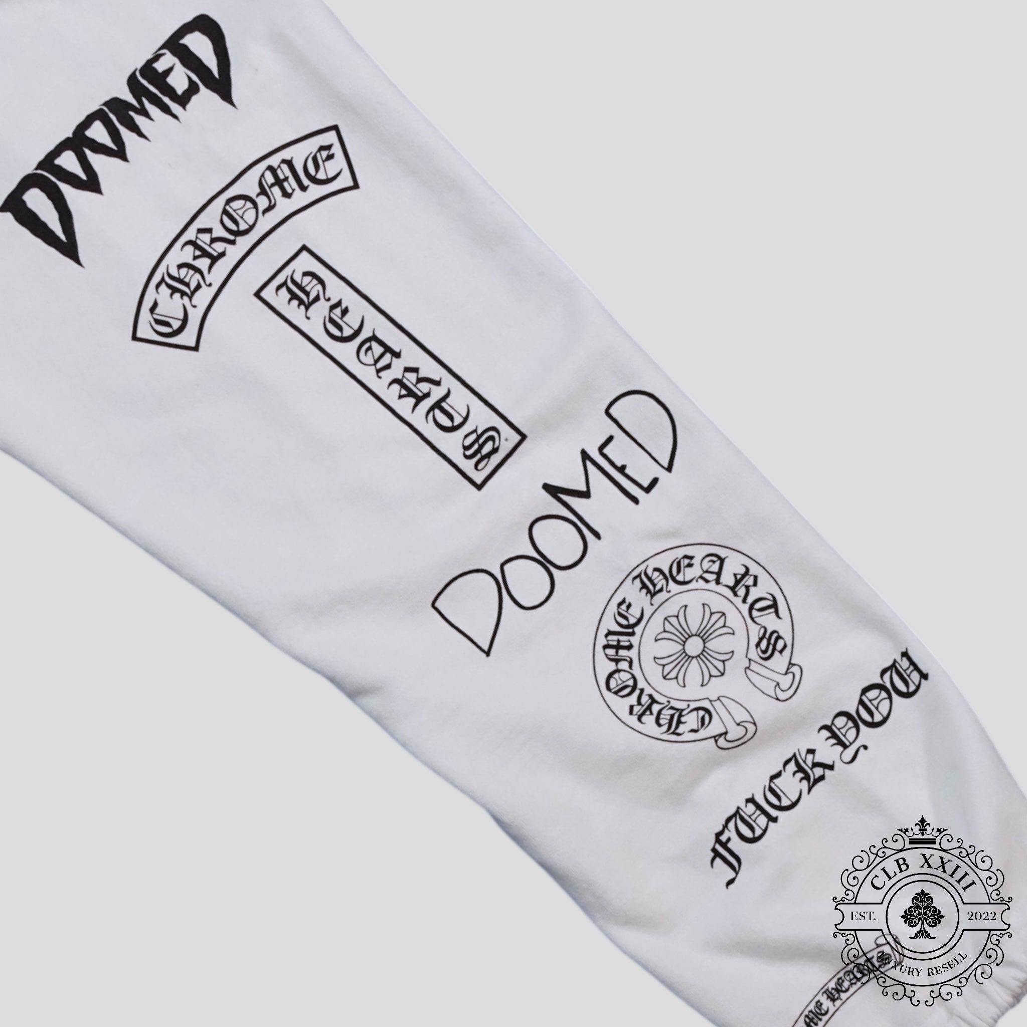 Chrome Hearts Deadly Doll Sweatpants in White