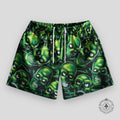 Bravest Studios Skully Shorts in Green