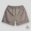 Bravest Studios Paisley Two-Tone Khaki Shorts