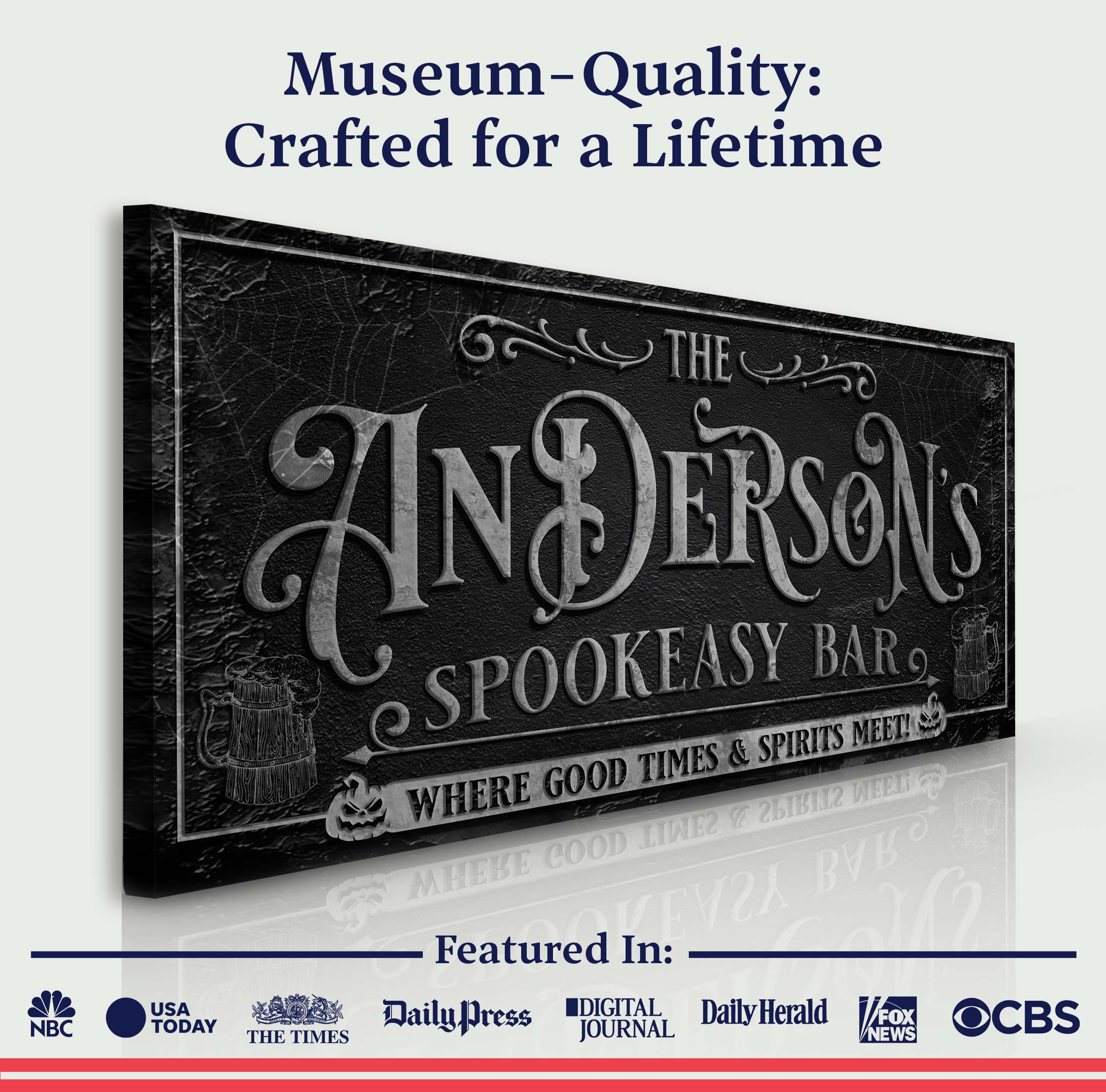 Personalized Spookeasy Bar Sign