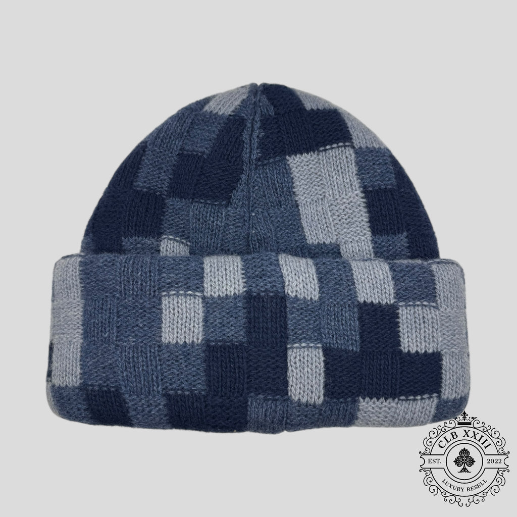 Louis Vuitton Damoflage Wool Beanie in Blue