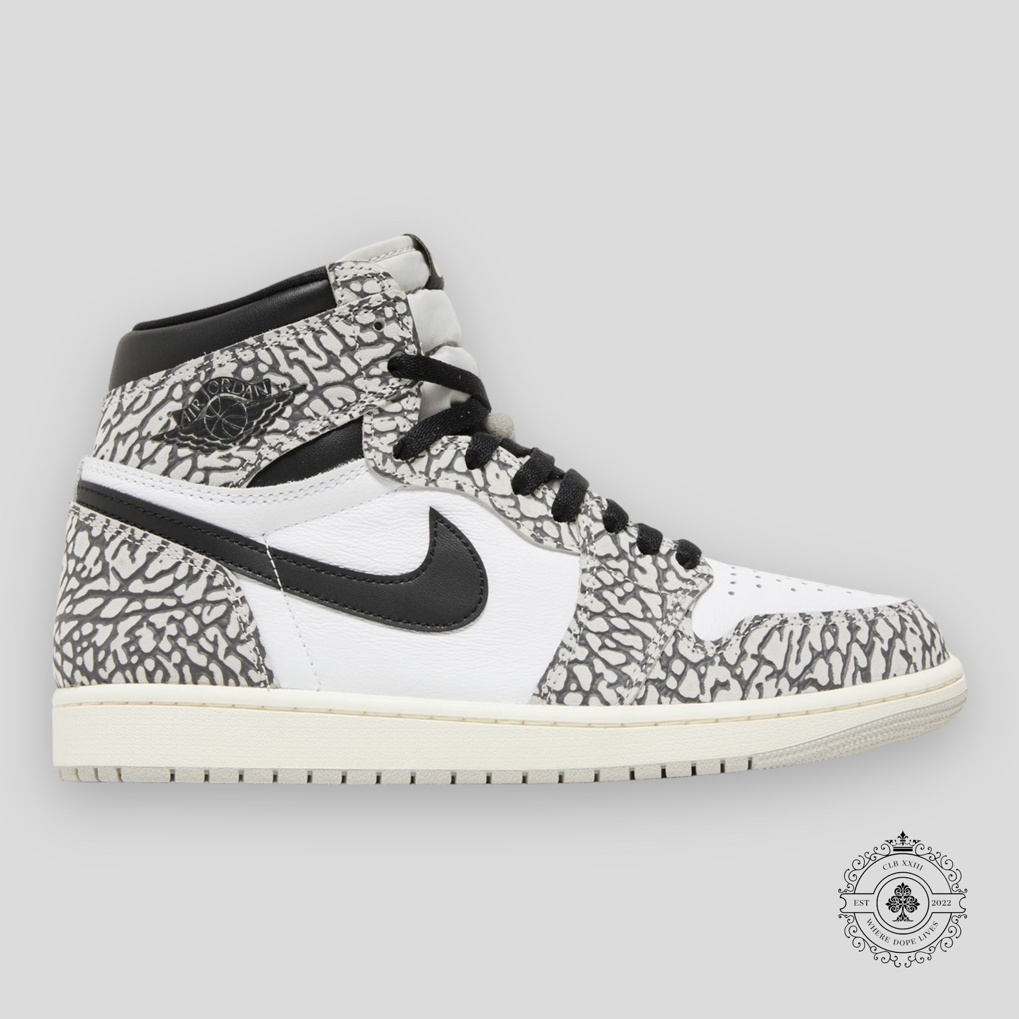 Air Jordan 1 Retro High OG GS White Cement