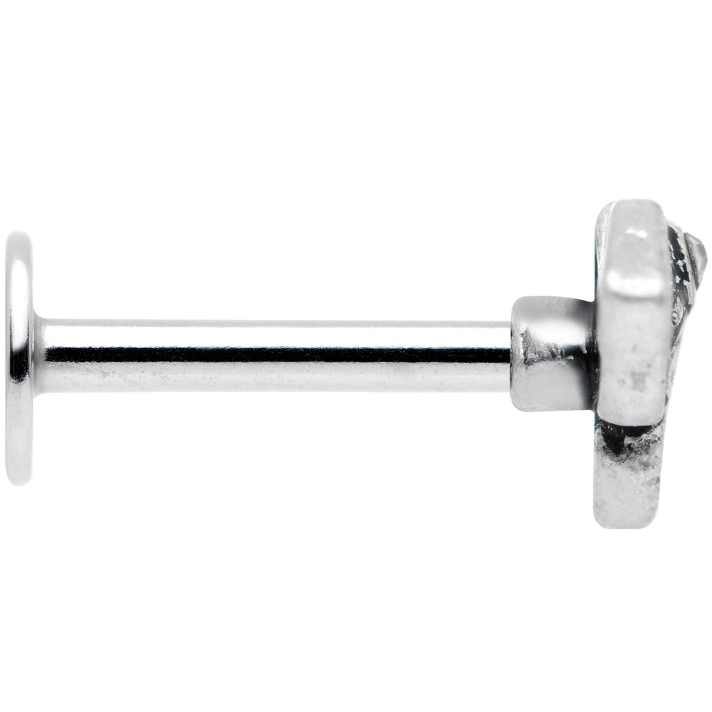16G 5/16 Clear Gem Regal Elephant Labret Monroe Tragus