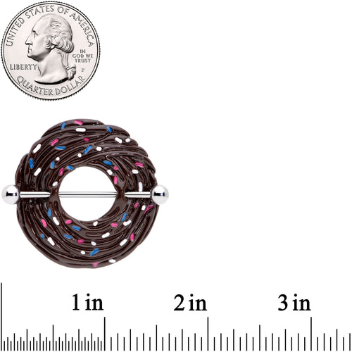 14G 33mm Chocolate Cupcake Nipple Shield Set