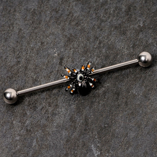 14G Tarantula Spider Halloween Industrial Barbell 38mm