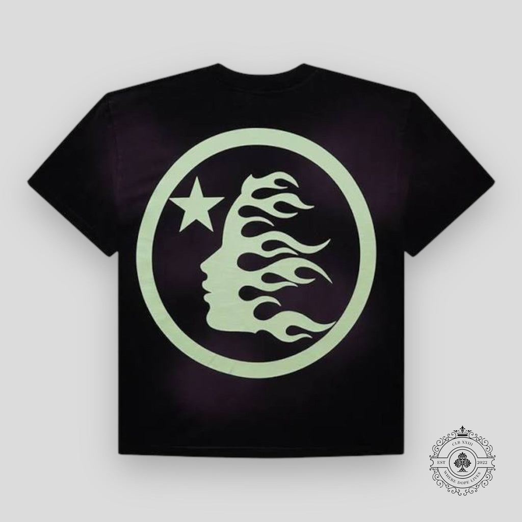 Hellstar Sports Glow in the Dark Core Logo T-Shirt in Purple