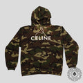Celine Homme Logo Hoodie in Camouflage