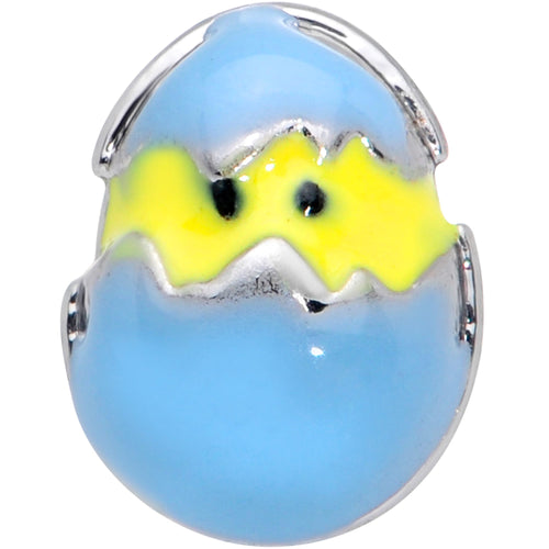 16G 1/4 Black Blue Easter Egg Chick Cartilage Tragus Earring