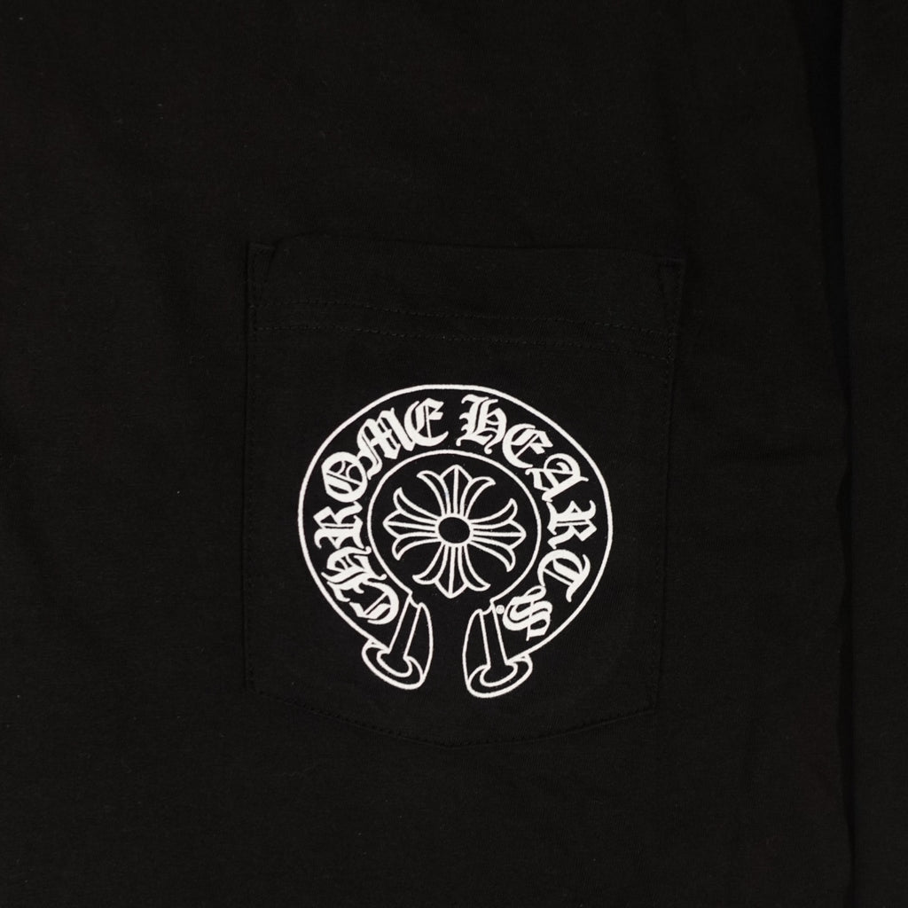Chrome Hearts Miami Exclusive Horseshoe Logo Long Sleeve in Black