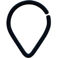 18G 3/8 Black Matte Teardrop Cartilage Closure Ring