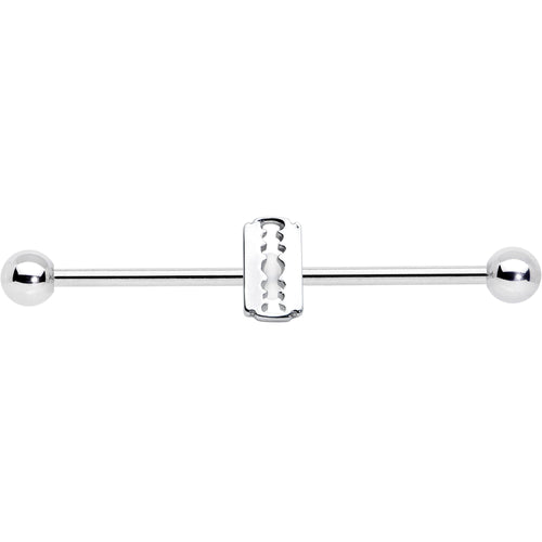 14G Razor Blade Industrial Barbell 38mm