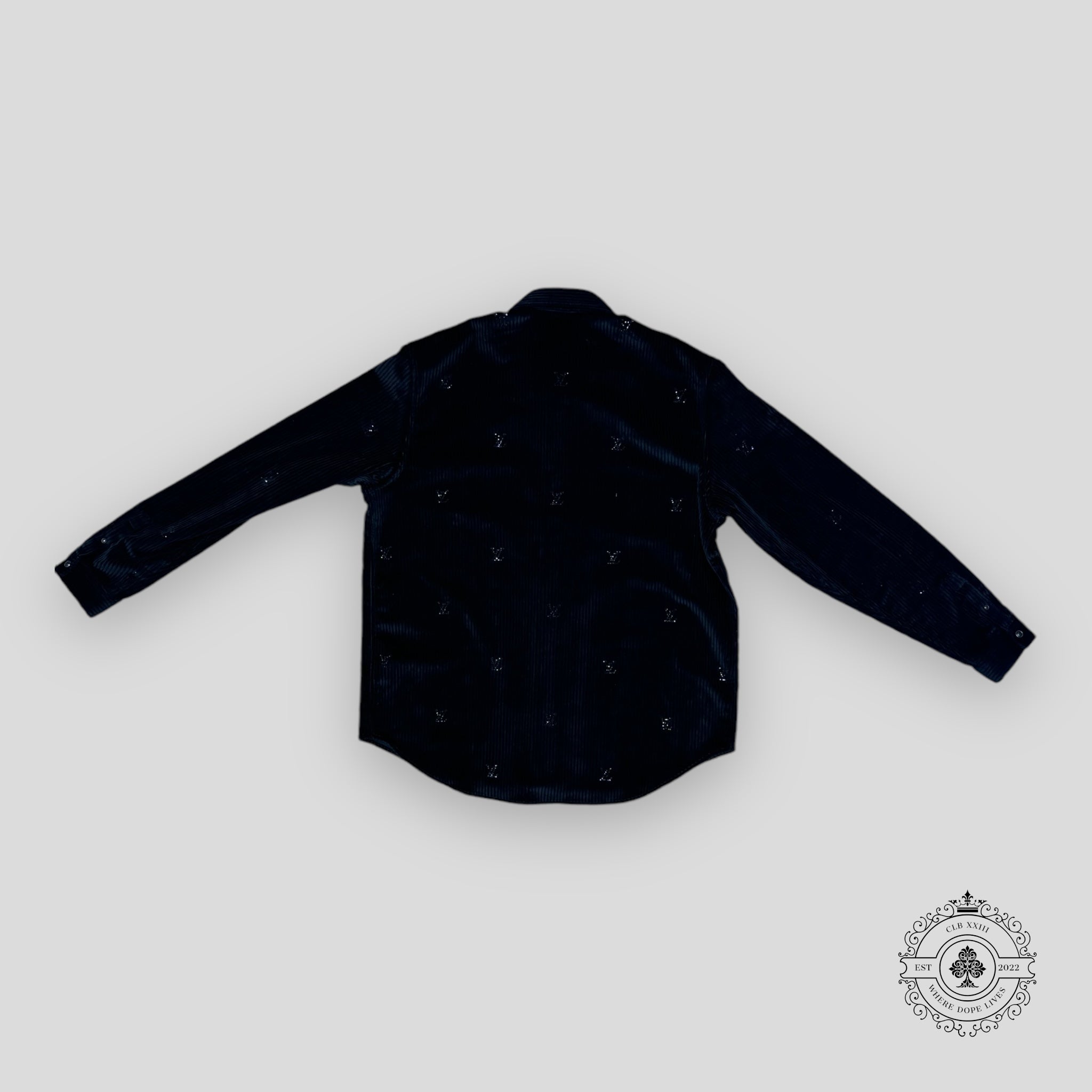 Louis Vuitton Button-Down Long-Sleeved Corduroy Shirt