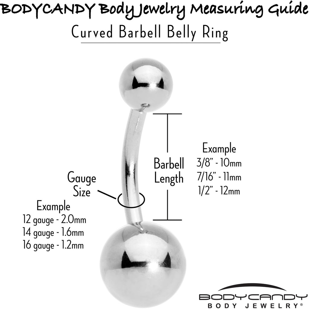 Clear CZ Gem Gold Tone Lush Leaf Dangle Belly Ring