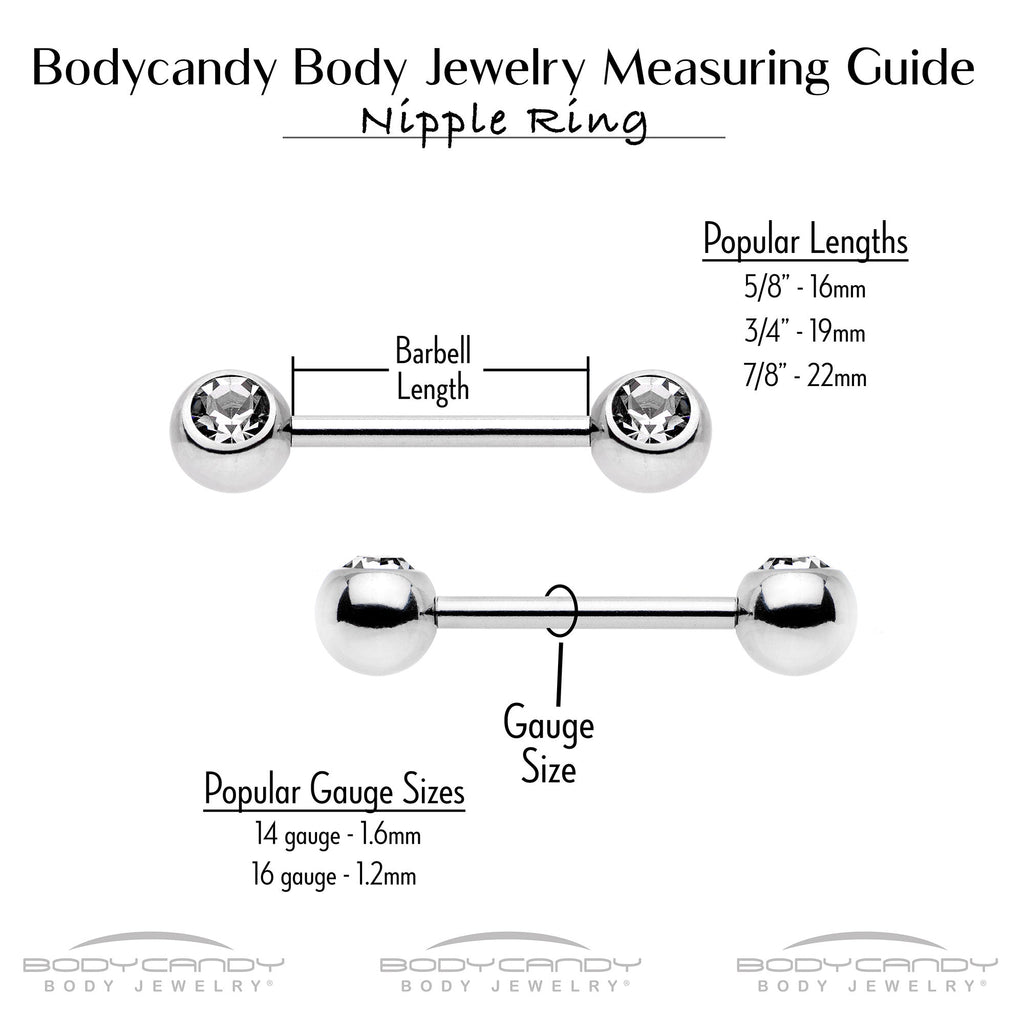 14G 9/16 Blue Gem Gold Tone Lacy Rhombus Dangle Nipple Ring Set