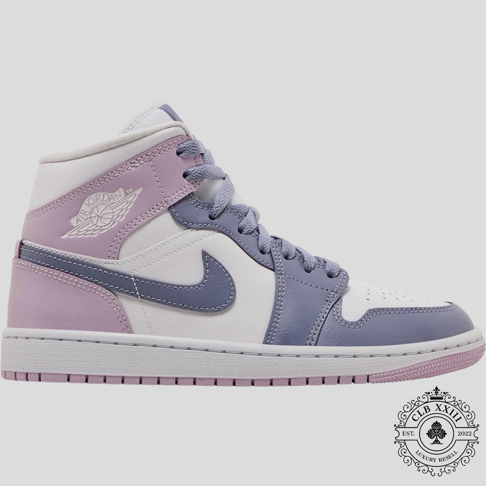 Air Jordan 1 Mid Indigo Haze Doll White Women's