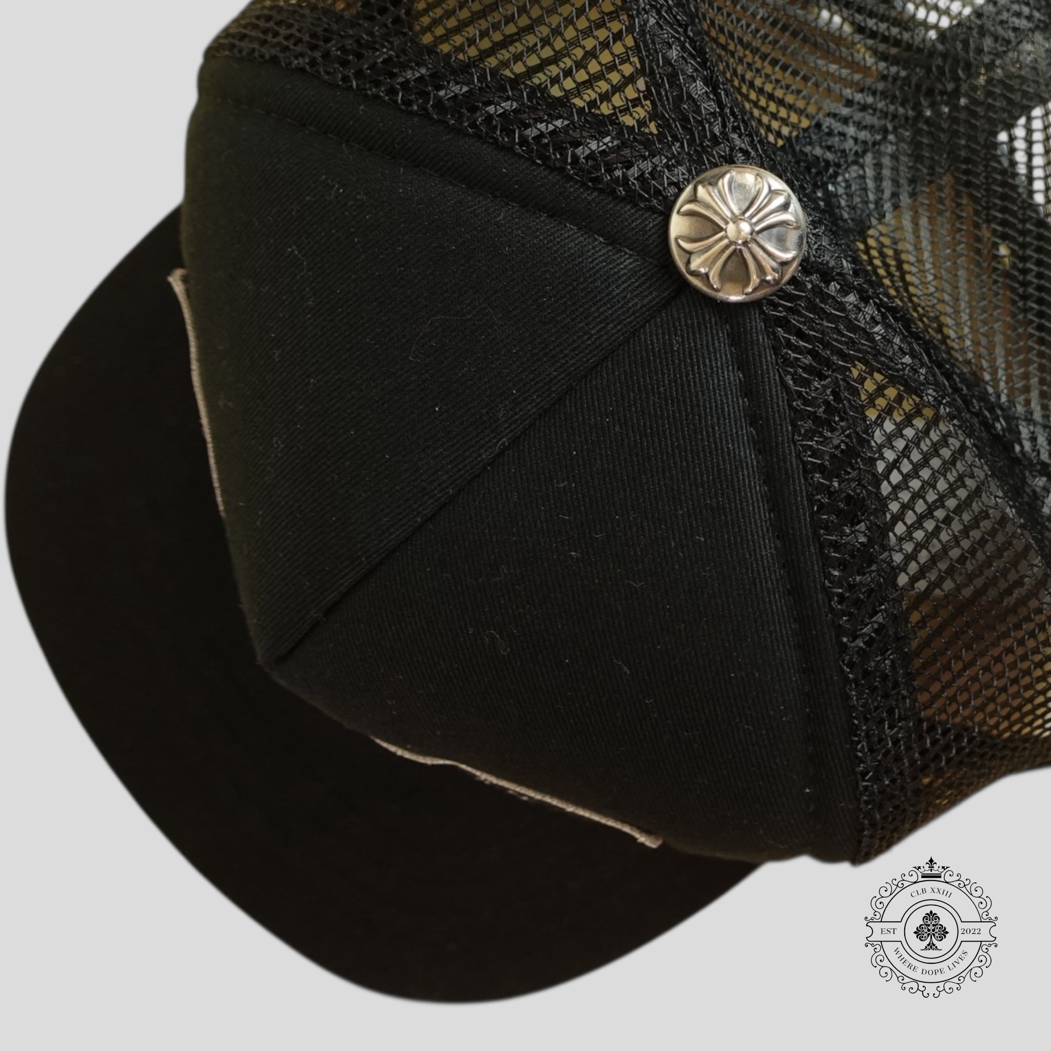 Chrome Hearts Foti Harris x Aerosmith Patch Hat in Black