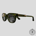 Chrome Hearts Jenna Tail Yea Glasses in Green
