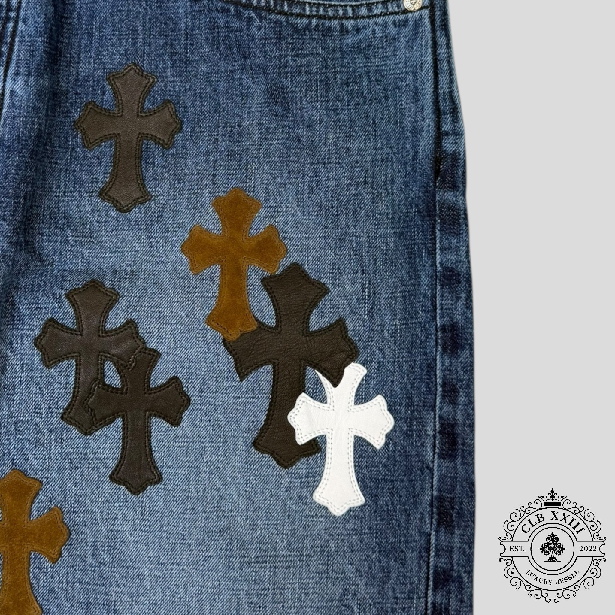 Chrome Hearts Cross Patch Turbo Diesel Jeans