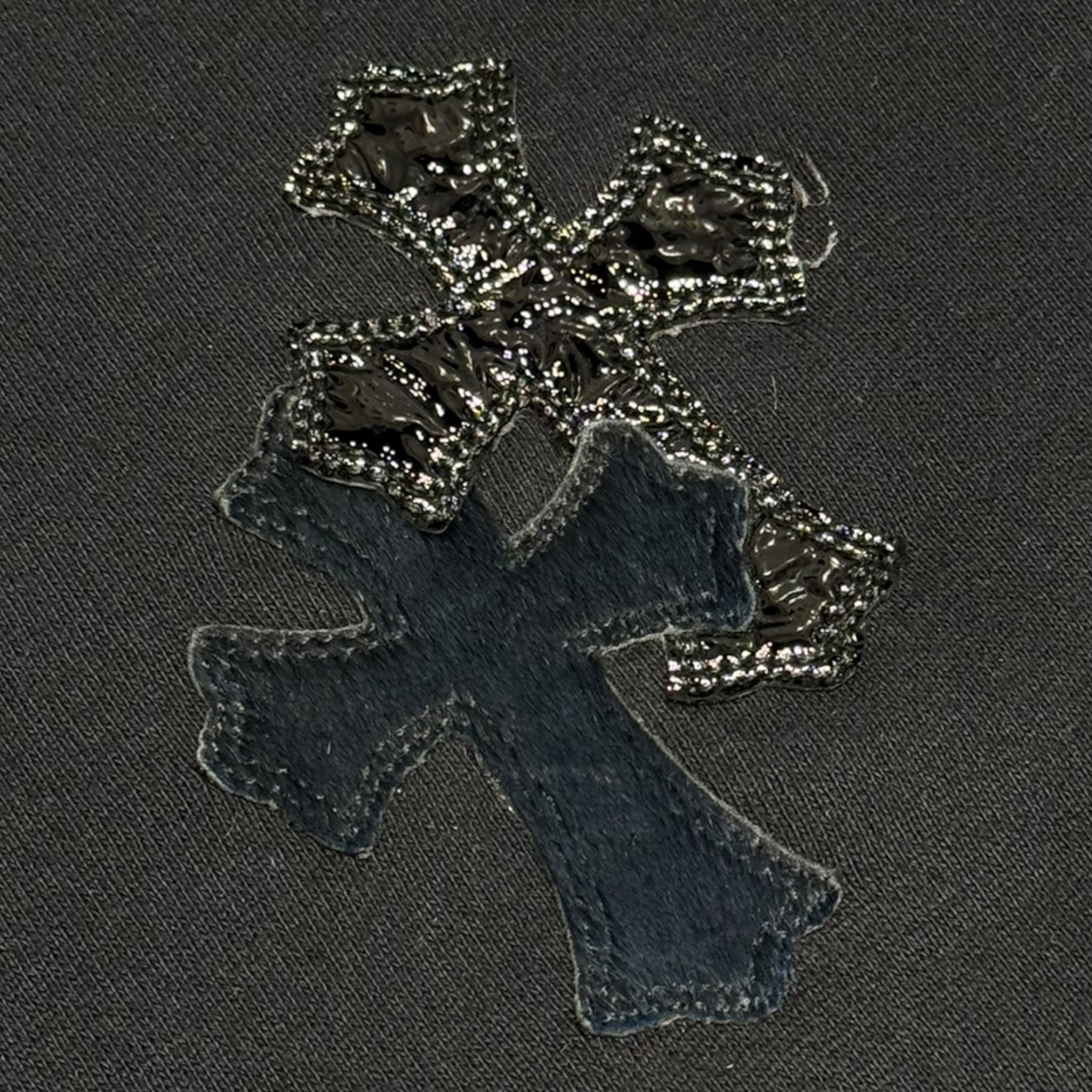 Chrome Hearts Cross Patch Sweatpants in Black