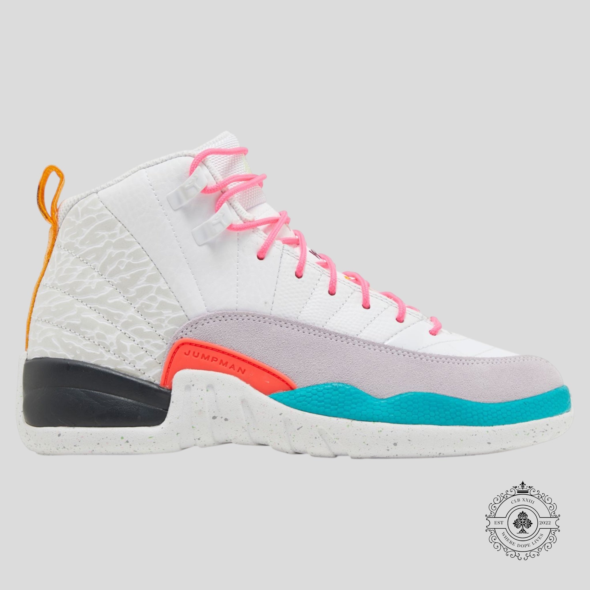 Air Jordan 12 Retro White Vapor Green GS