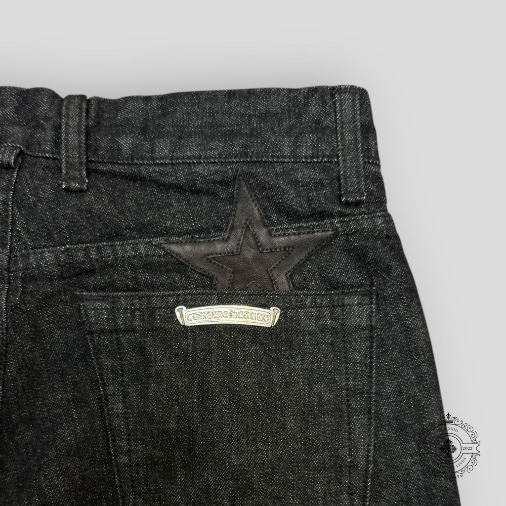 Chrome Hearts Star Patch Denim in Black