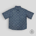 Louis Vuitton Damier Chambray Denim Shirt in Blue