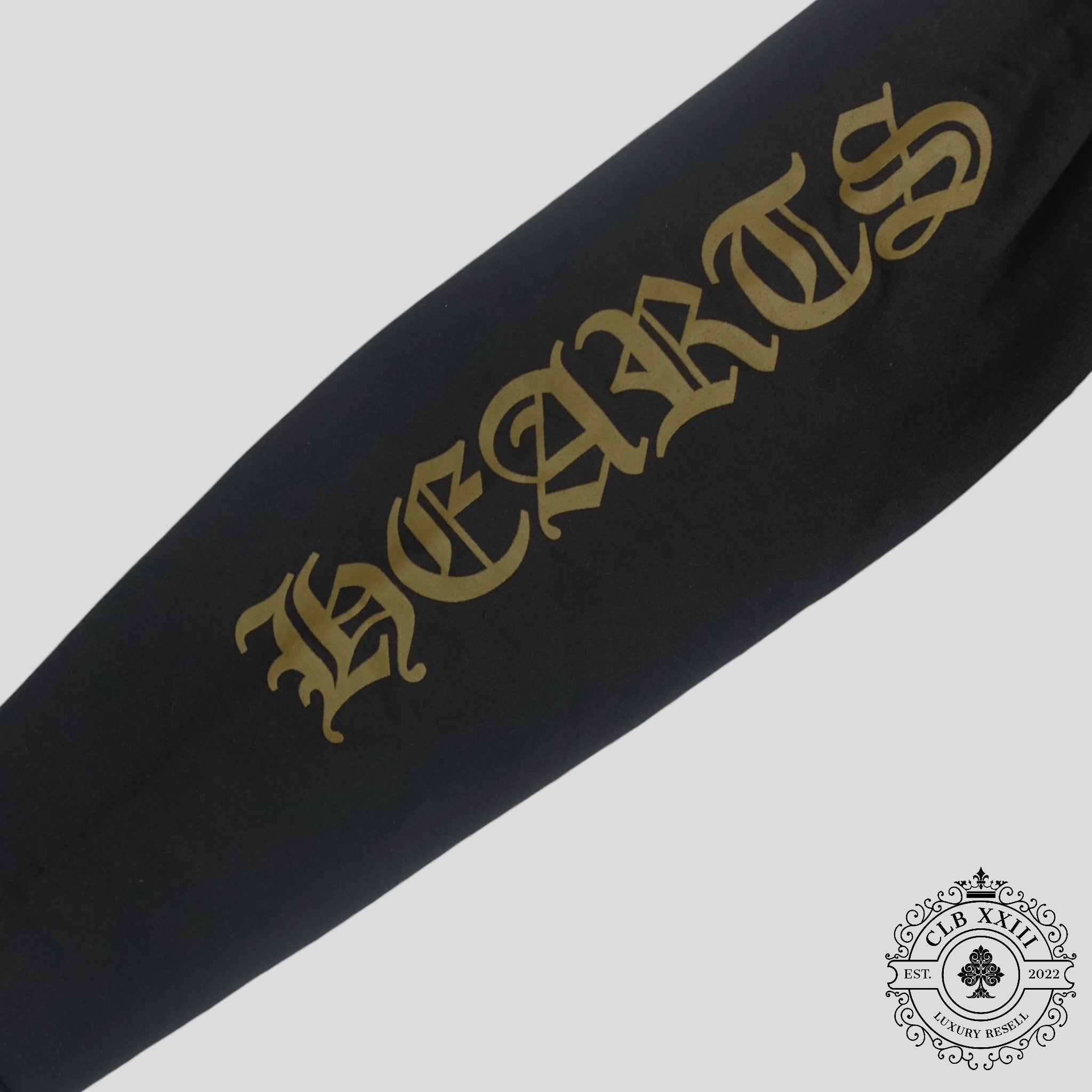 Chrome Hearts Vertical Logo Zip Up in Black / Olive