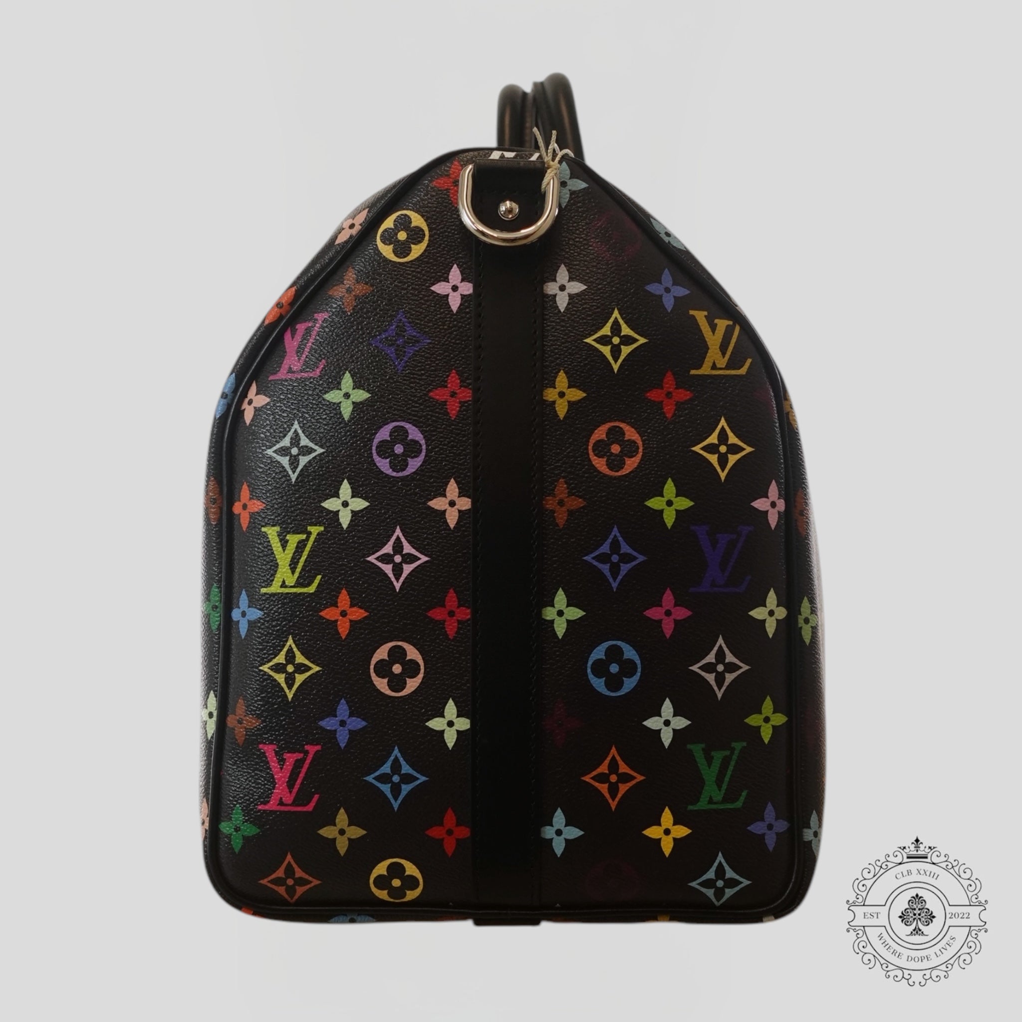 Louis Vuitton x Takashi Murakami Keepall Bandouliere 50 in Black