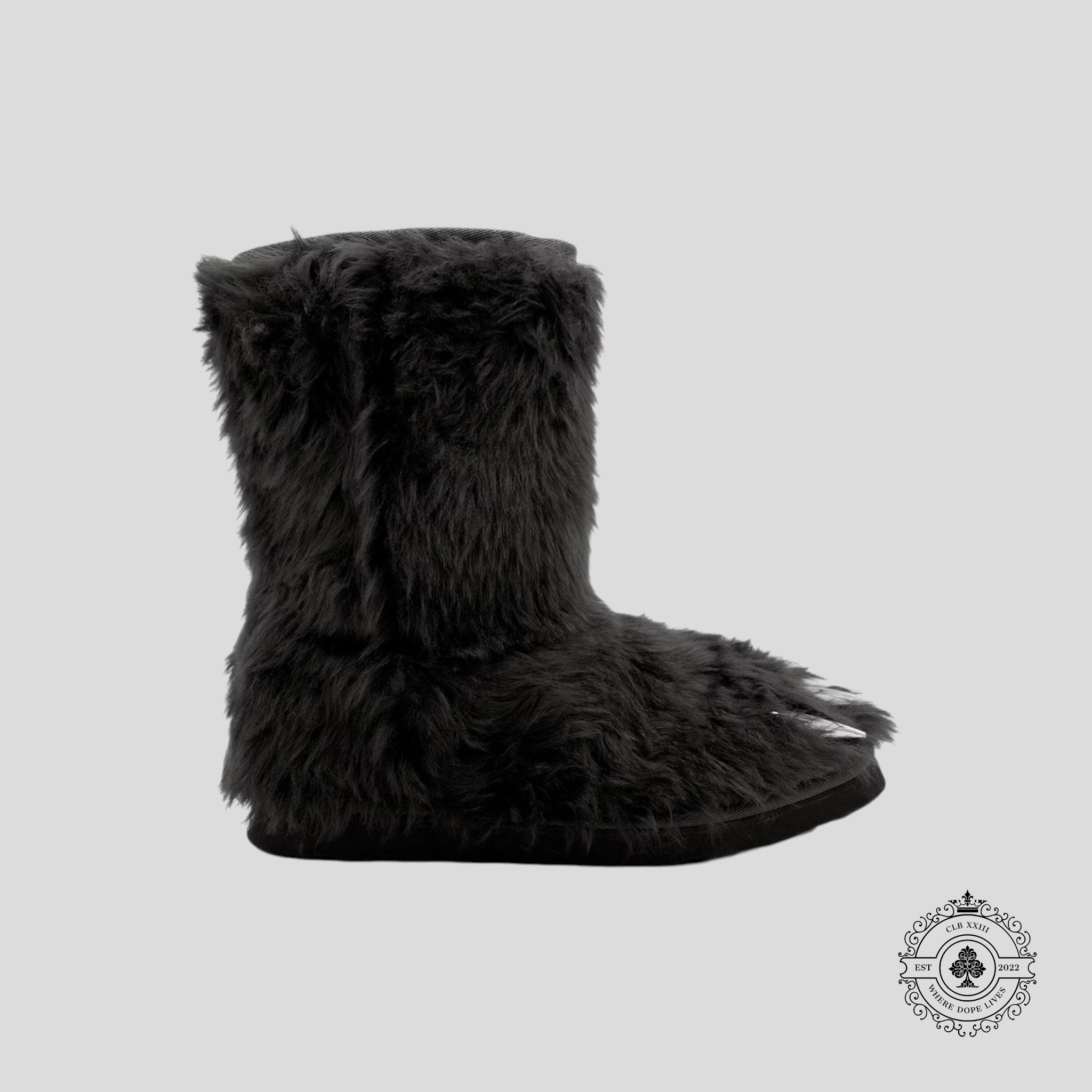 Braves Studios Black Bear Claw Boots