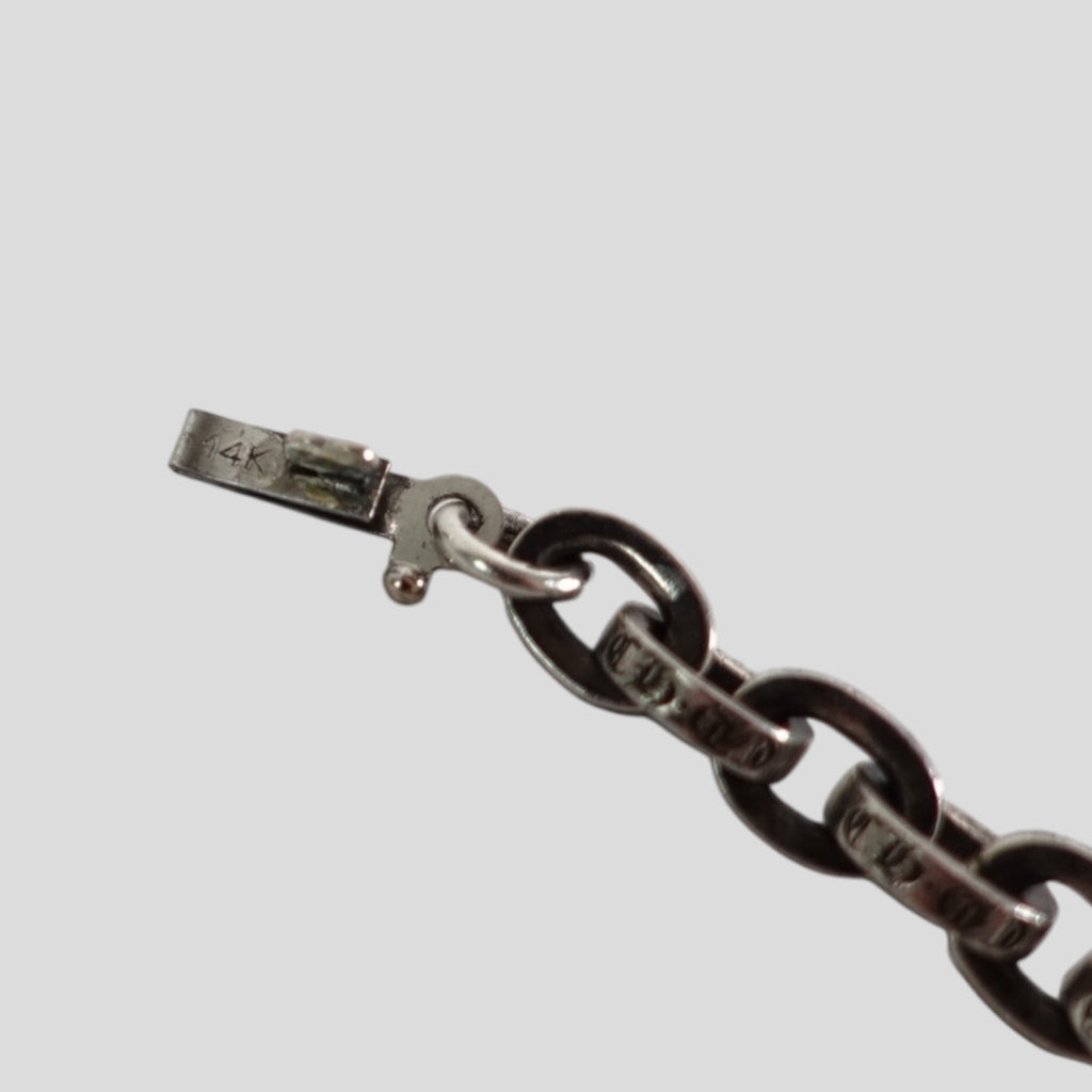 Chrome Hearts Paper Chain Necklace 24 in Silver