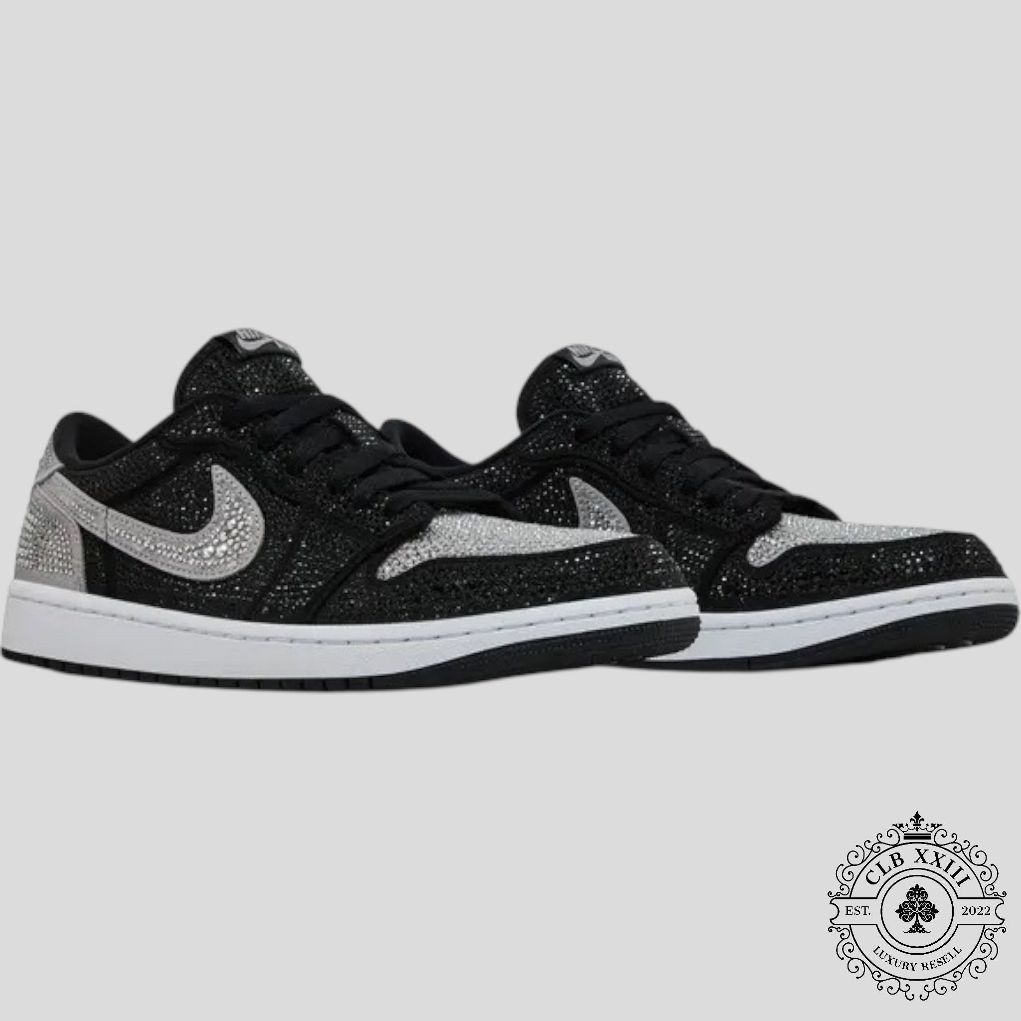 Air Jordan 1 Retro Low OG Swarovski Stealth Women's