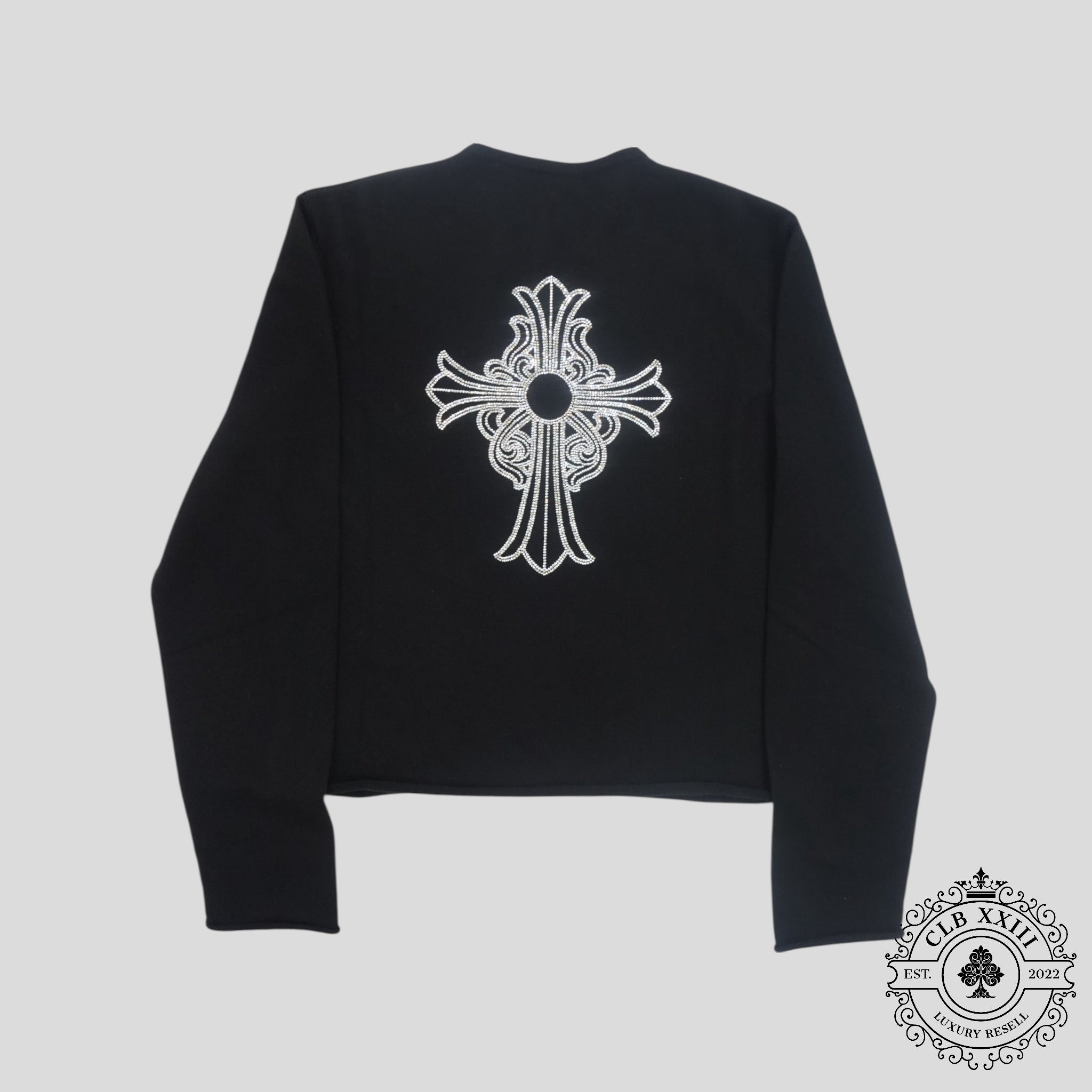 Chrome Hearts Women's Cashmere Crystal Embellished Sweater