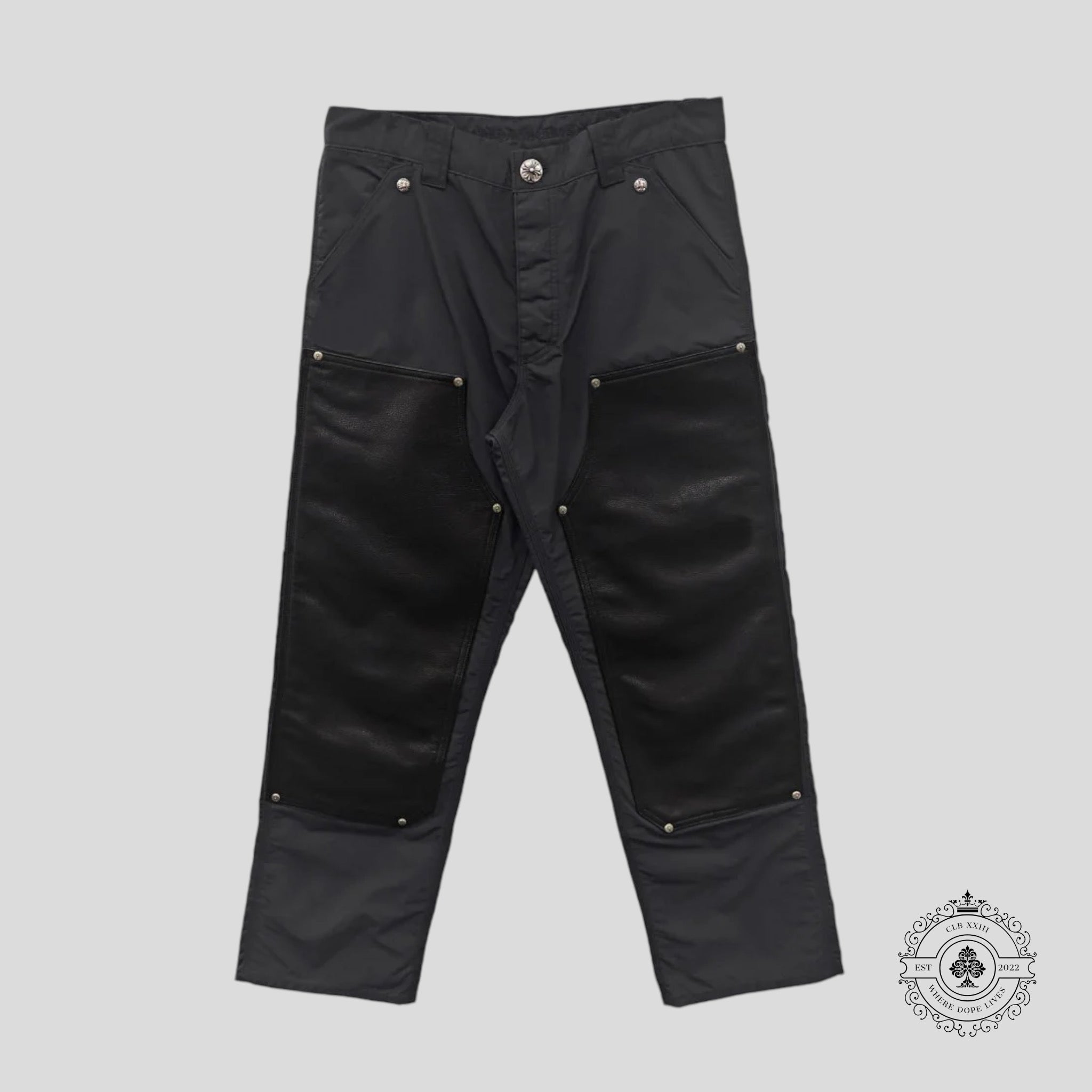 Chrome Hearts Nylon Double Knee Carpenter Pants in Black