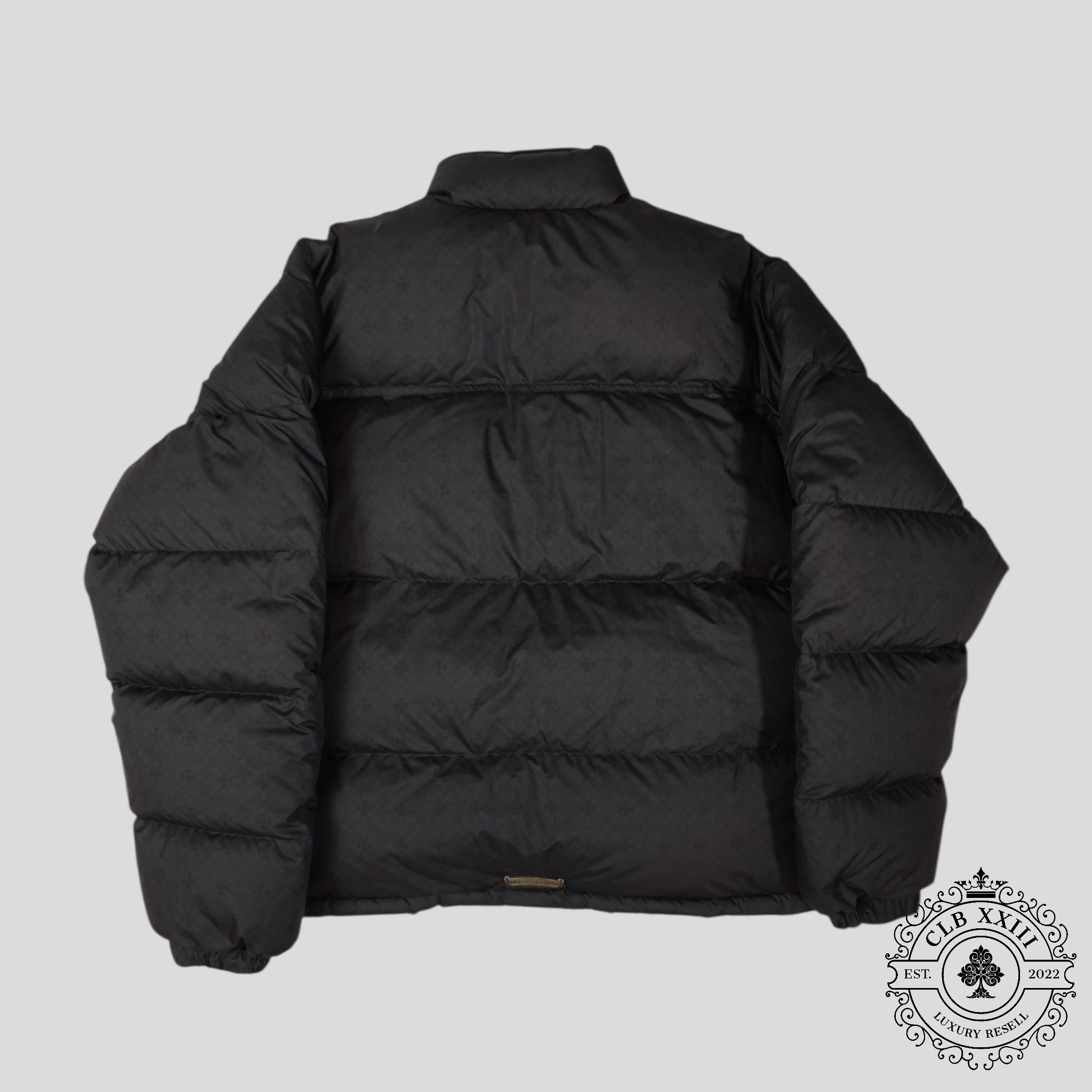 Chrome Hearts Plus Pattern Puffer in Black
