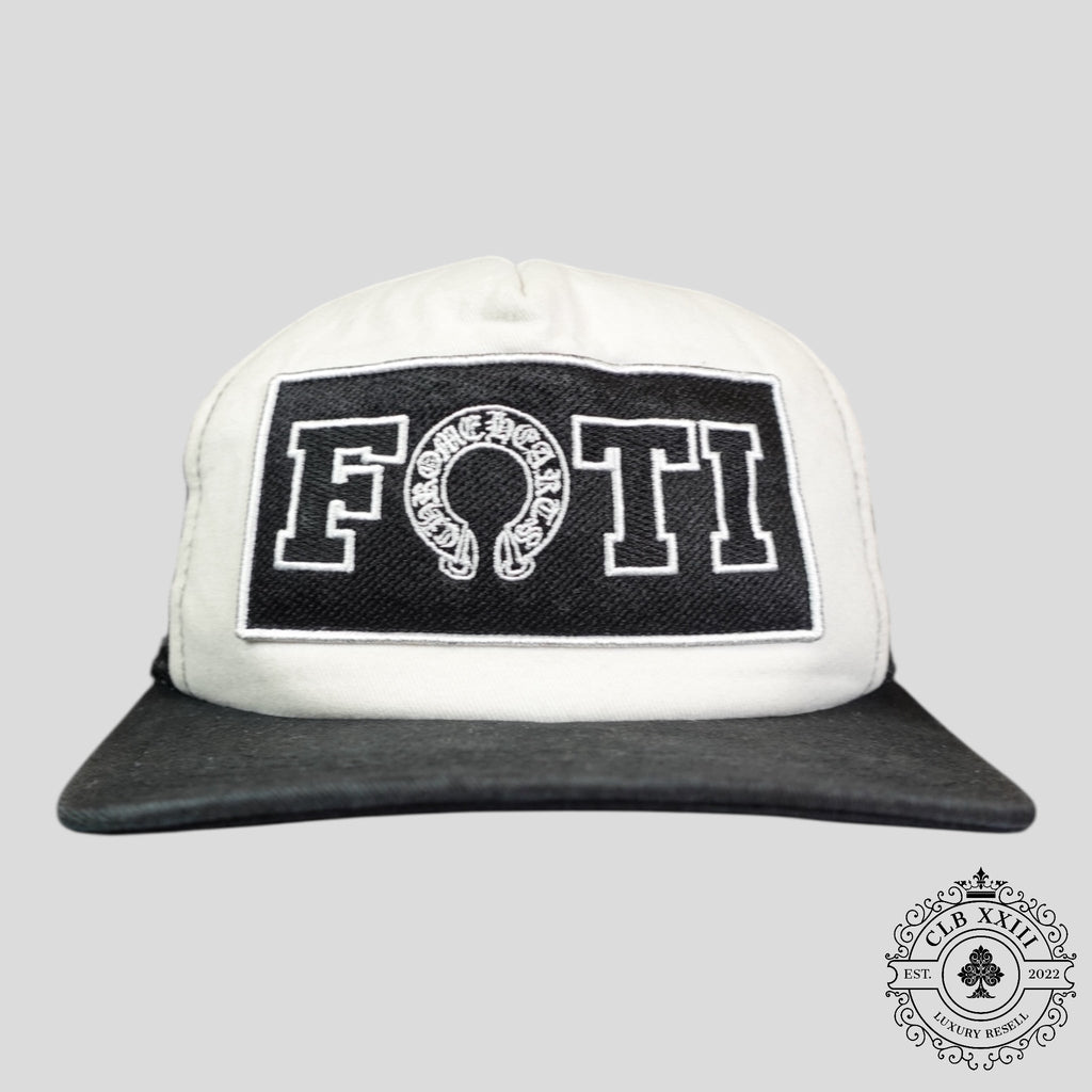 Chrome Hearts Foti Patch Trucker Hat in White