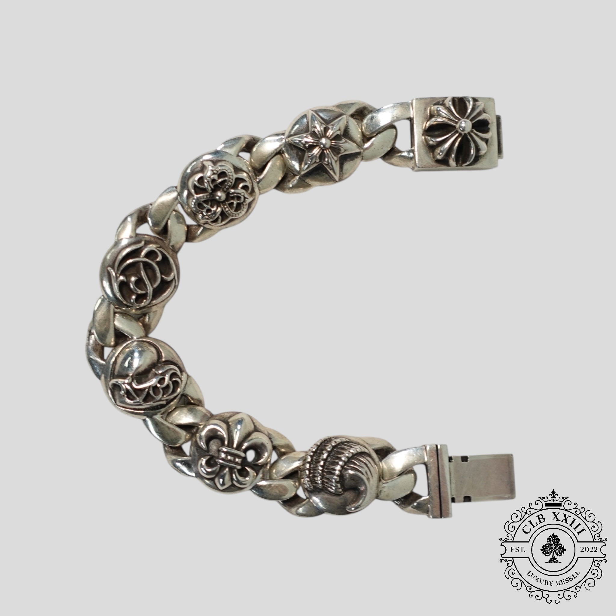 Chrome Hearts Multi Link Bracelet in Silver