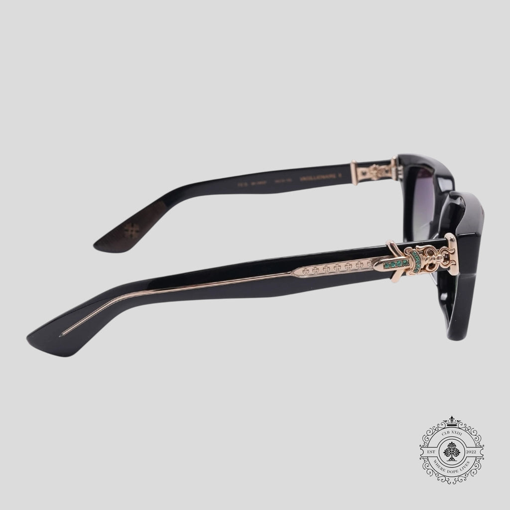 Chrome Hearts Emerald Vagillionaire II Sunglasses