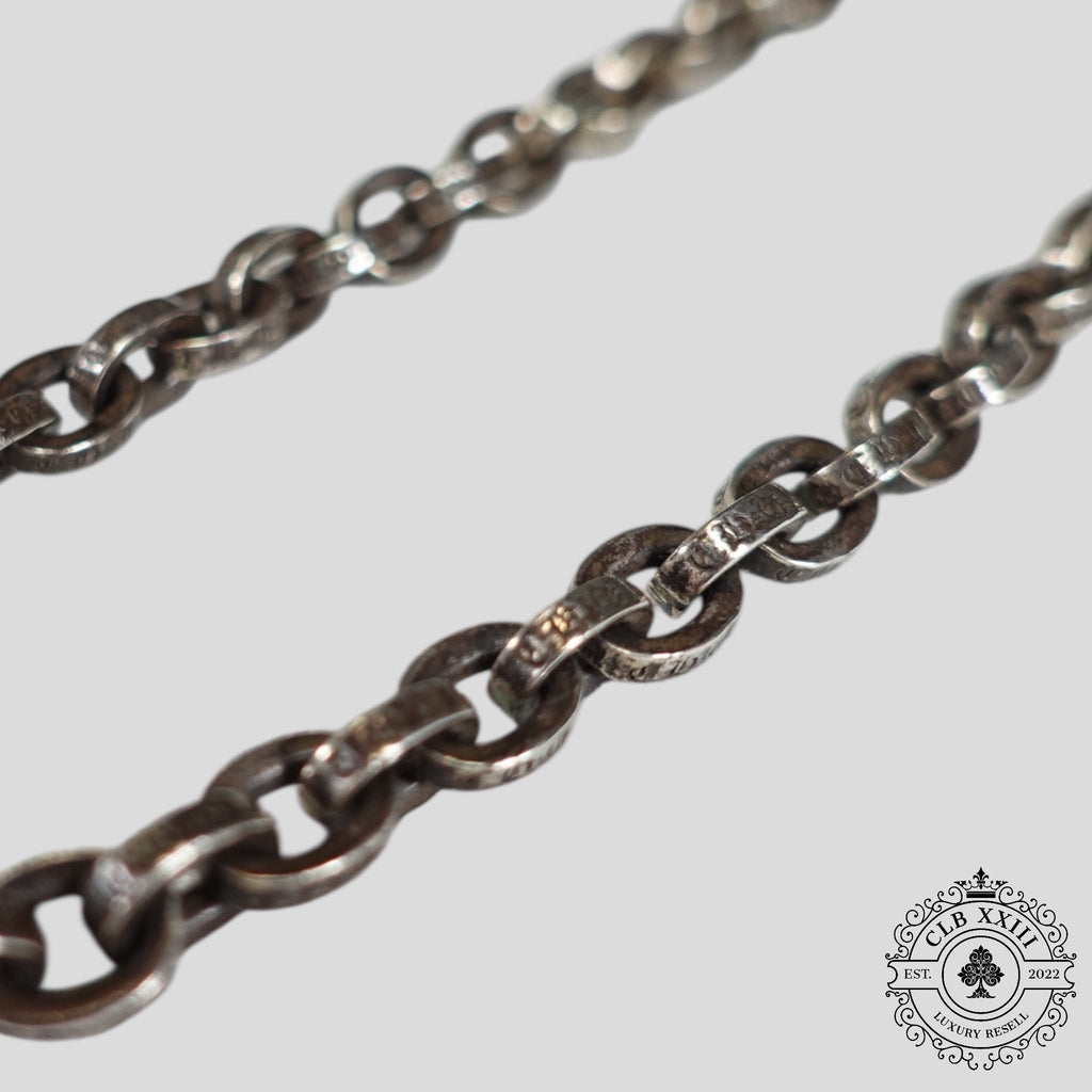 Chrome Hearts Paper Chain 20 Necklace in Silver