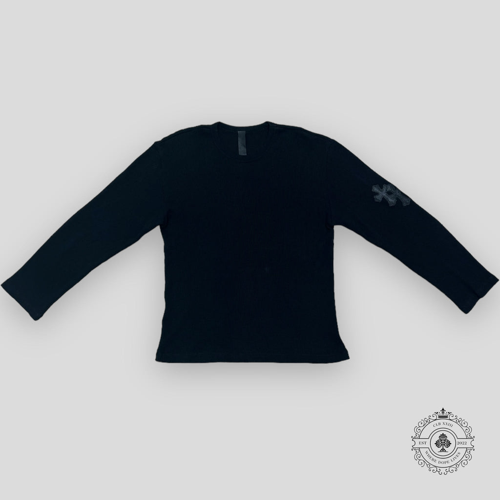 Chrome Hearts Thermal Long Sleeve Shirt in Black