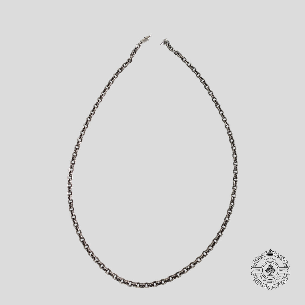 Chrome Hearts Paper Chain Necklace 24 in Silver