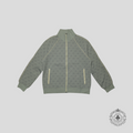Gucci Tonal Jacquard Full Zip Jacket in Light Grey