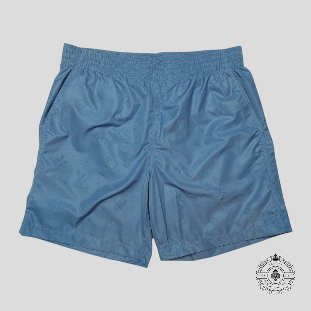 Louis Vuitton Lvse Signature Swim Board Shorts in Blue